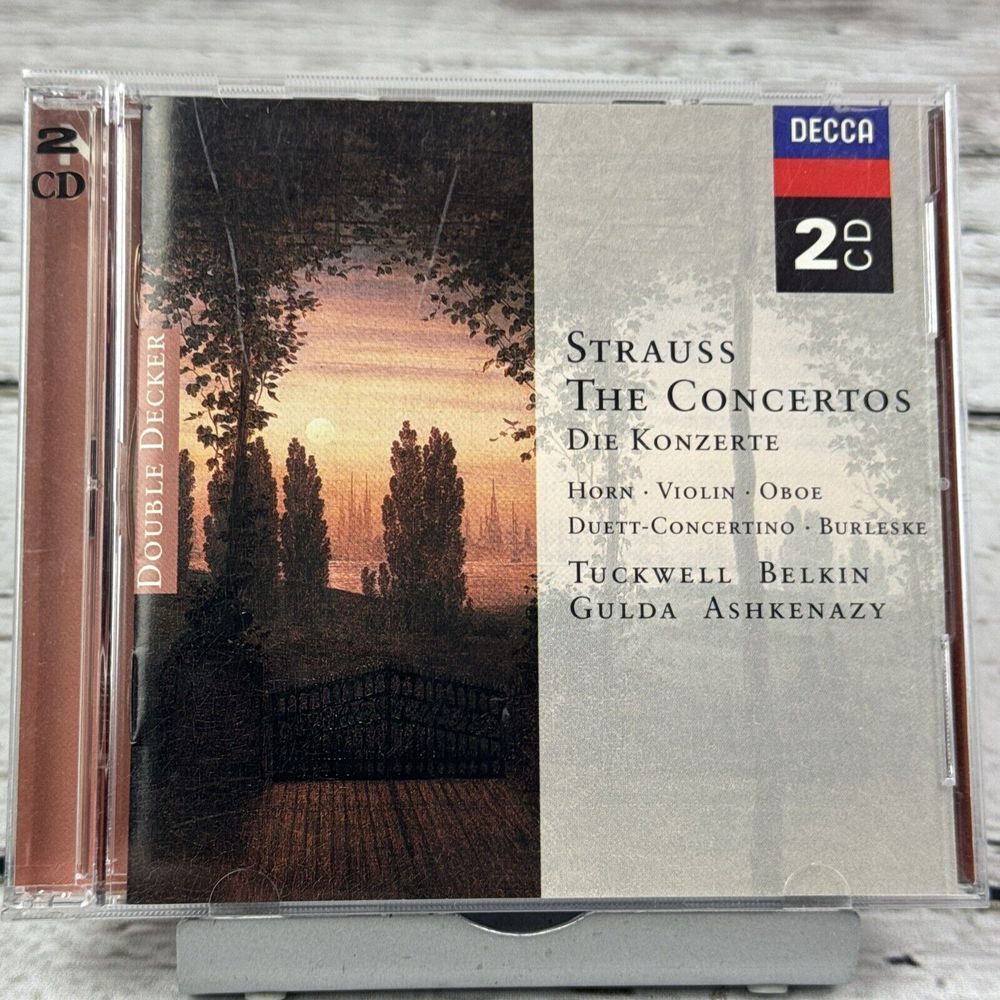 Strauss: The Concertos [1999 Double Decker 2 CD Set] Tuckwell Belkin‎ Ashkenazy